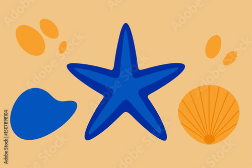 sea star vector illustration