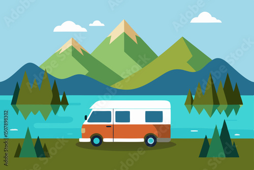camping on the mountain