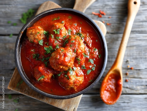 Meatballs in tomato sauce
