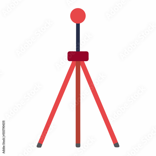 Simple camera tripod vector for World Camera Day, ideal for stickers, posters, and digital download use.