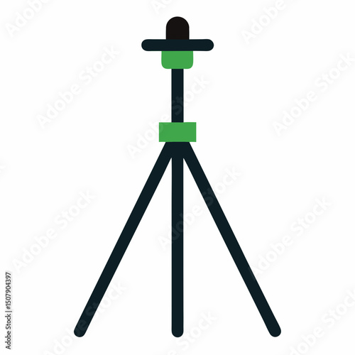 Professional tripod stand vector for photography-themed projects. Great for Camera Day celebrations and blogs.