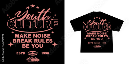 Futuristic illustration of youth culture vector t shirt design, vector graphic, typographic poster or tshirts street wear and Urban style