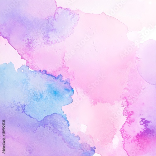 A soft, dreamy watercolor background featuring a harmonious blend of delicate pink and serene blue hues, creating a tranquil and artistic atmosphere.