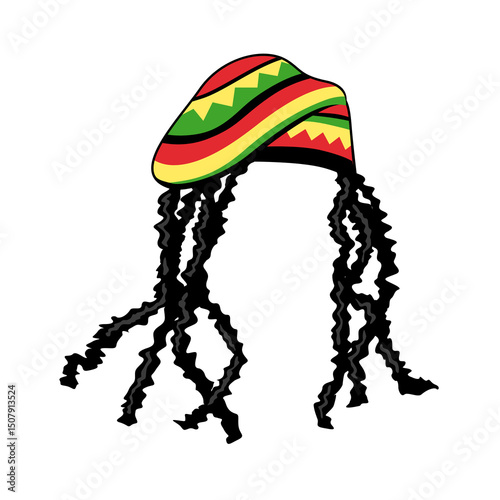 Valokuva illustration of dreadlocks