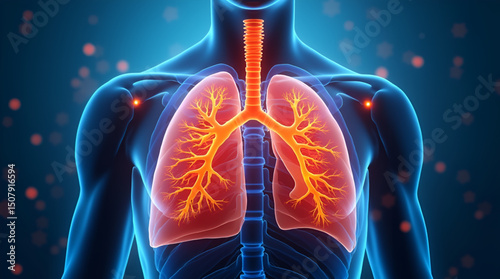 World Lung Cancer Day, Human Lungs Model For Lung Cancer Research Respiratory Diseases Awareness, Global Lung Day, International Lung Day, National Cancer Day 