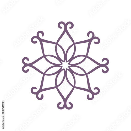 Luxury mandala emblem for spa and life coaching

