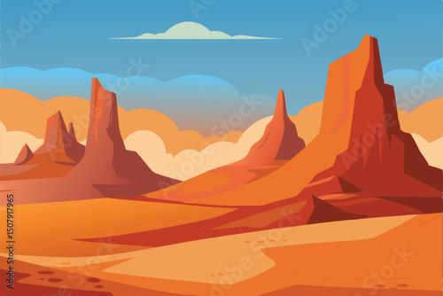 desert landscape in the desert