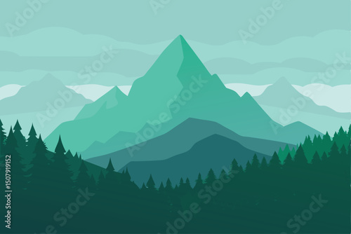 mountain landscape in the mountains