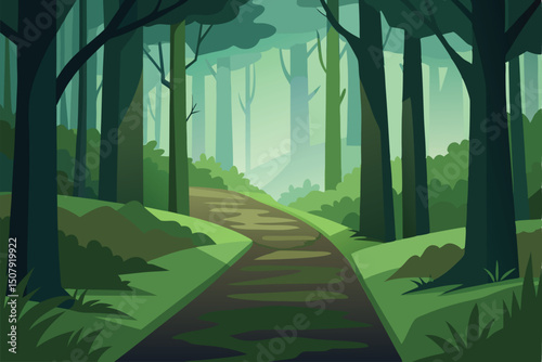 road in the woods