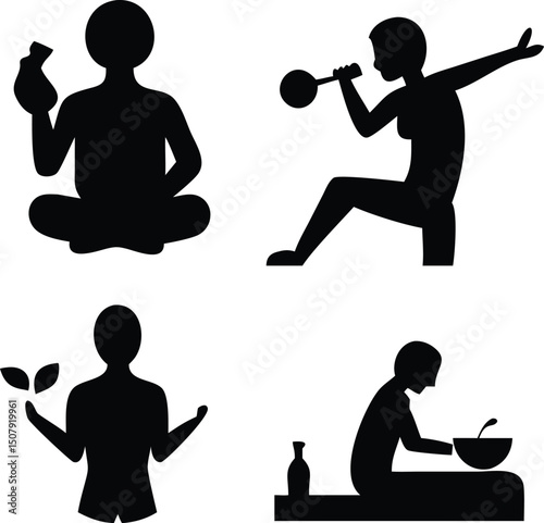 Healthy Lifestyle Icons