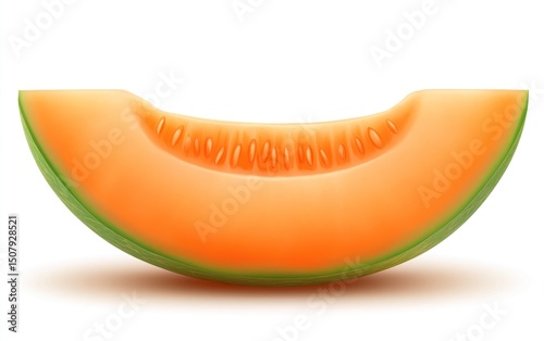 Close-up of a cantaloupe slice