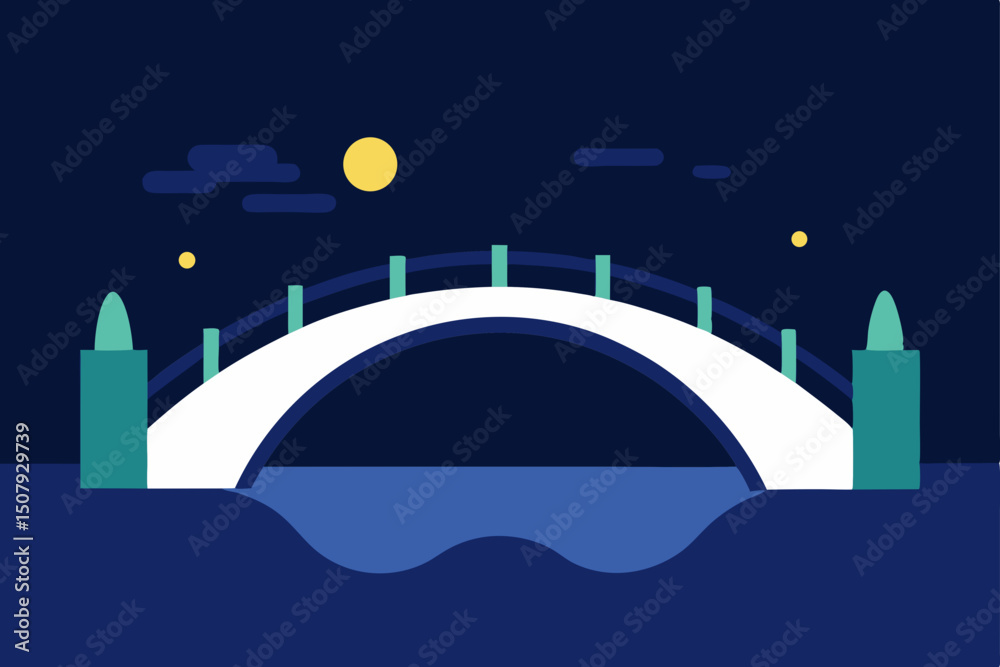 Naklejka premium vector illustration of a city