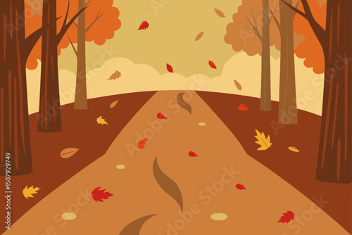 autumn trees in the park