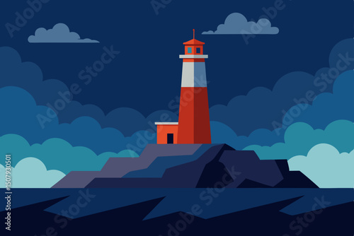 lighthouse of blue sky
