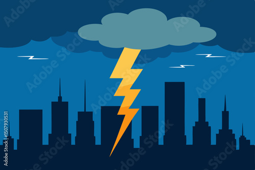 city skyline in the city