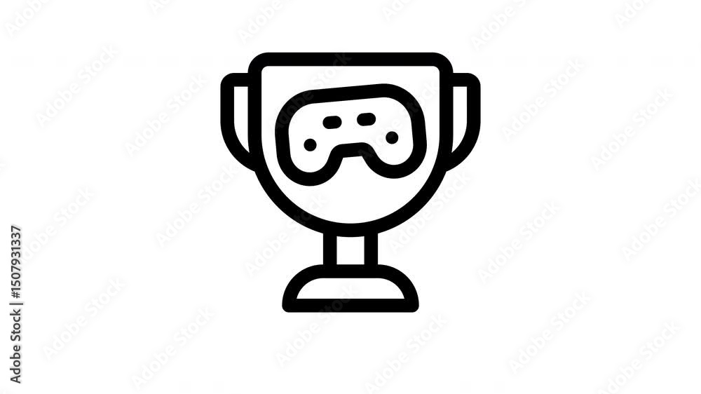winner minimalist stroke animation