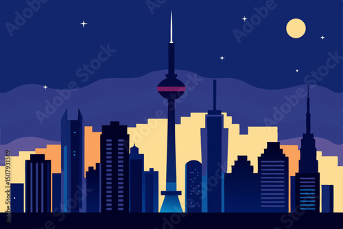 night city landscape
