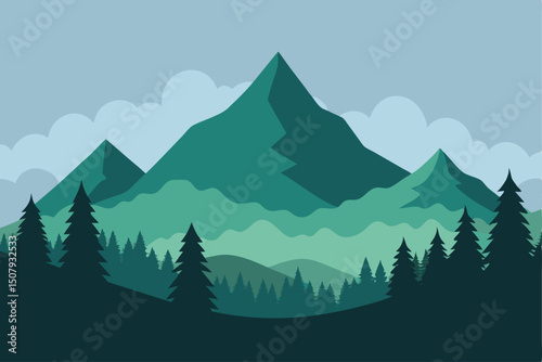 mountain landscape in the mountains