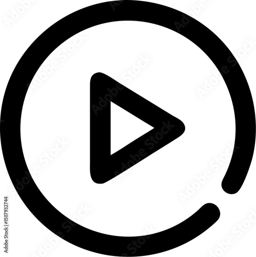This web illustration shows a set of media control symbols including a video game icon, a video player play button, and a video camera icon for web or internet design