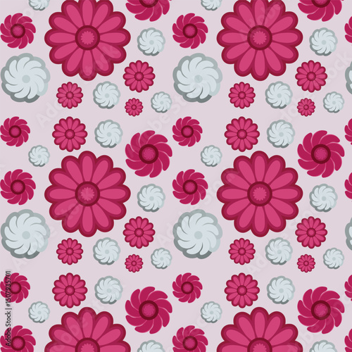 Floral seamless beautiful minimalist pattern design