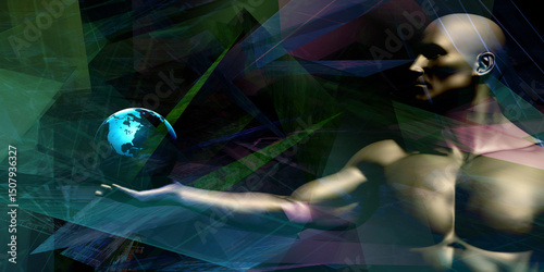 Billede på lærred Business Technology