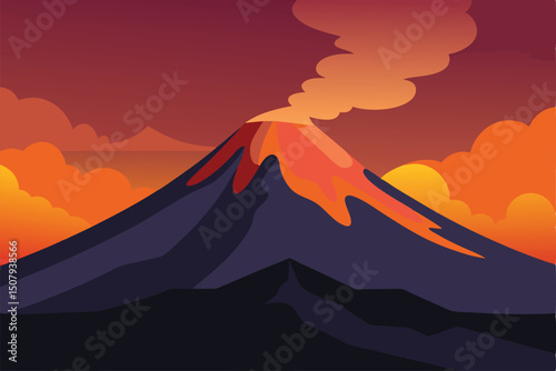 volcano in the sky