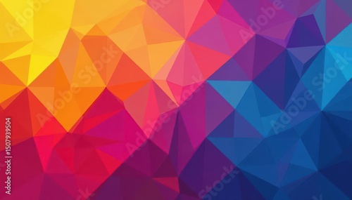 Geometric abstract shapes, vibrant color blocks, modern pattern, contemporary design, color block