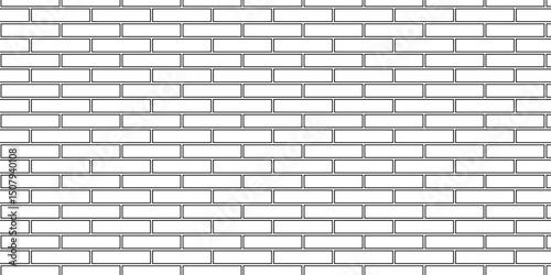 Vector empty stucco masonry pavement floor and wall limestone brickwork concrete texture. Urban white, black line cement rough row wallpaper abstract background.	
