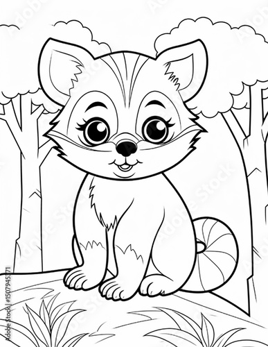 skunk cartoon illustration