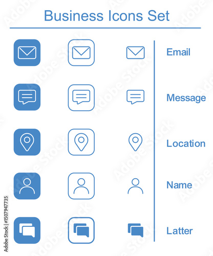 business essentials icons pack, vector illustration art