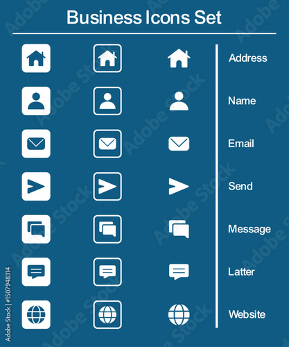 business essentials icons pack, vector illustration art