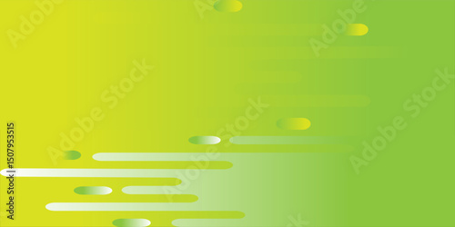 Abstract green and orange background with waves . Vector illustration