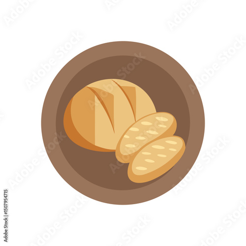 Bread Loaf and Slices Icon