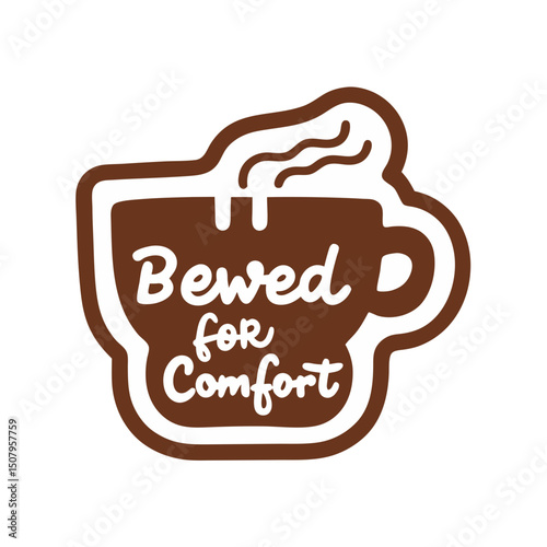 sticker design of brewed