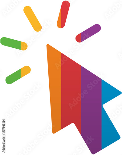 Pride Month Mouse Icon Rainbow LGBTQ Icon