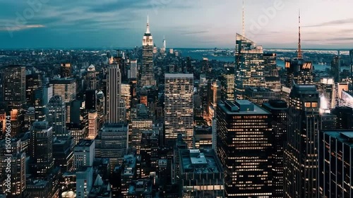 Aerial Time-lapse Photography of New York City Landmarks