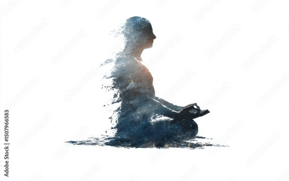 Obraz premium Calm Mind in Cosmic Space