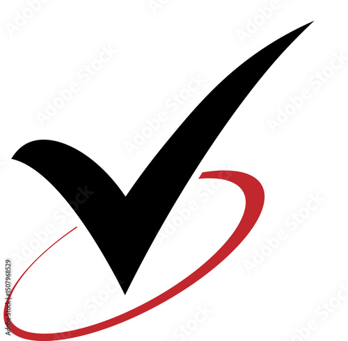 black check mark vector