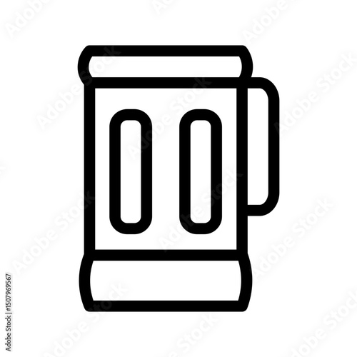 beer mug line icon