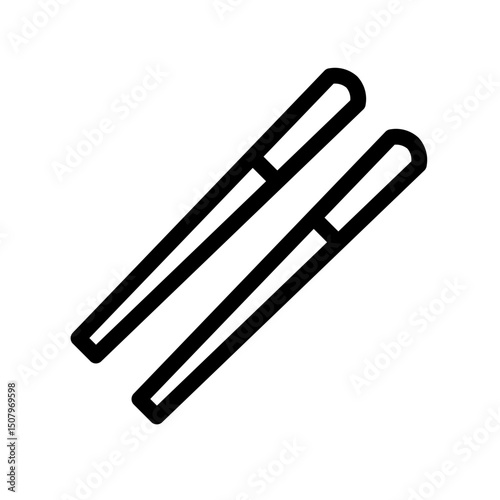chopsticks line icon