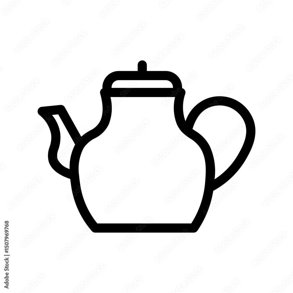 Obraz premium teapot line icon
