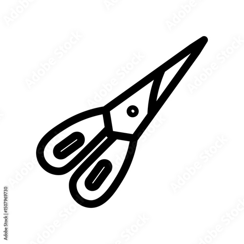 scissors line icon