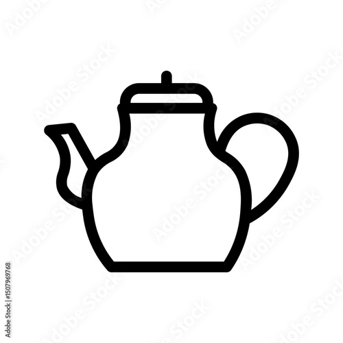 teapot line icon