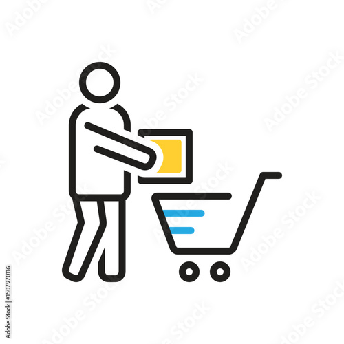 Multi color icon for customer