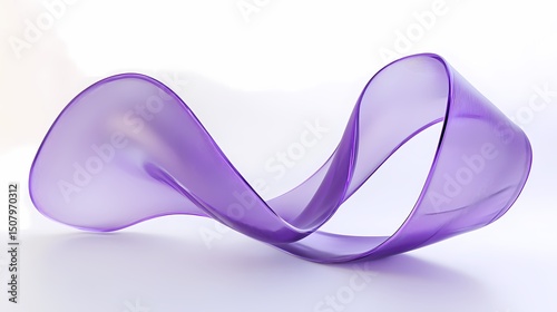 digital technology purple glass flowing curve poster background