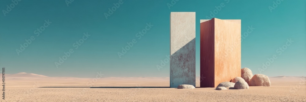 Fototapeta premium Abstract Structures in Desert