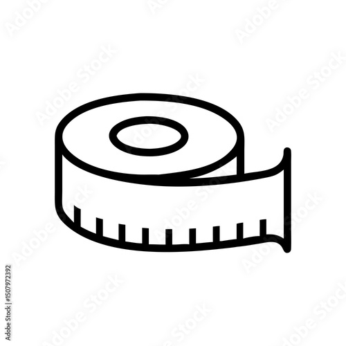 Measuring Tape Outline Icon