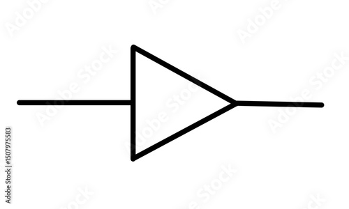 Digital Logic Buffer Amplifier Symbol