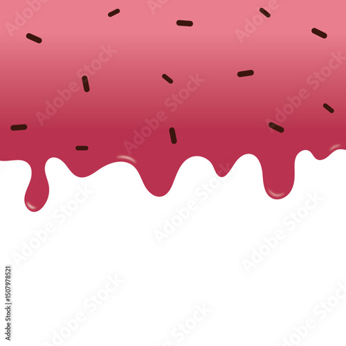 strawberry melted vector