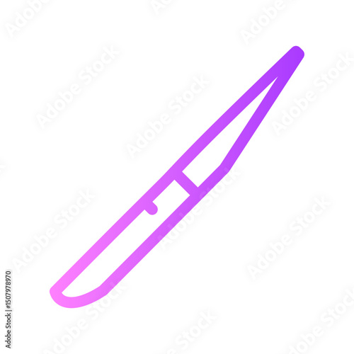 steak knife gradient icon
